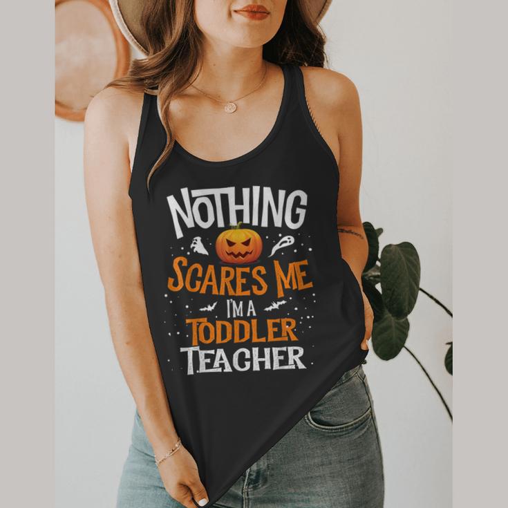 You Cannot Scare Me I'm An Toddler Teacher Halloween Men Women Kids Flowy Tank, funny design