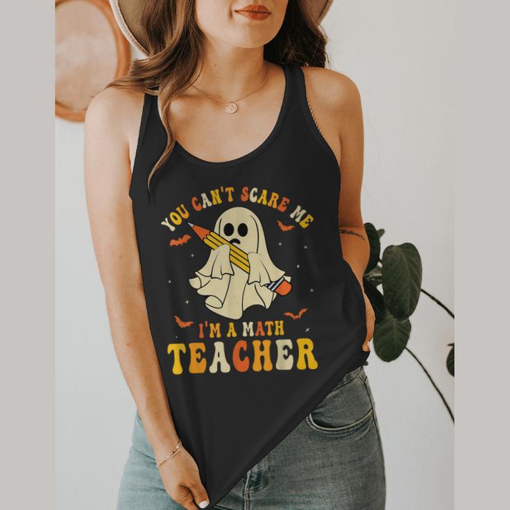 You Can't Scare Me I'm A Math Teacher Halloween Ghost Groovy Flowy Tank, funny design You Can't Scare Me I'm A Math Teacher Halloween Ghost Groovy Flowy Tank, funny design
