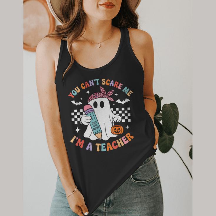 You Can't Scare Me I'm A Teacher Ghost Happy Halloween Flowy Tank, funny design You Can't Scare Me I'm A Teacher Ghost Happy Halloween Flowy Tank, funny design