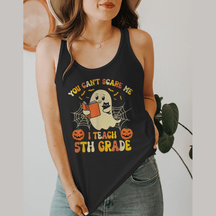 You Can't Scare Me I Teach 5th Grade Teacher Halloween Ghost Flowy Tank, funny design You Can't Scare Me I Teach 5th Grade Teacher Halloween Ghost Flowy Tank, funny design