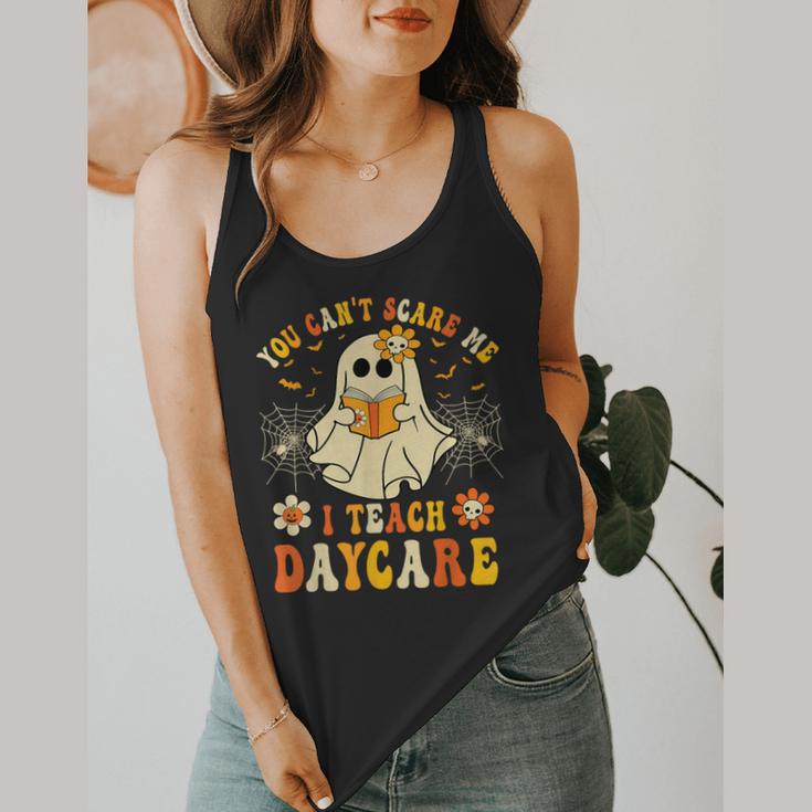 You Can’t Scare Me I Teach Daycare Teacher Halloween Ghost Flowy Tank, funny design