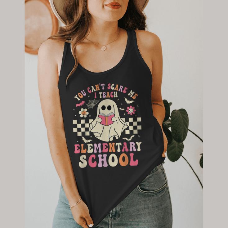 You Can't Scare Me I Teach Elementary School Teacher Spooky Flowy Tank, funny design