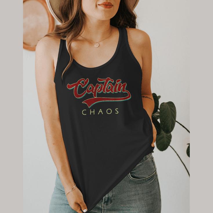 Captain Chaos Shirt For Parent Teacher Or Crazy Child Flowy Tank, funny design