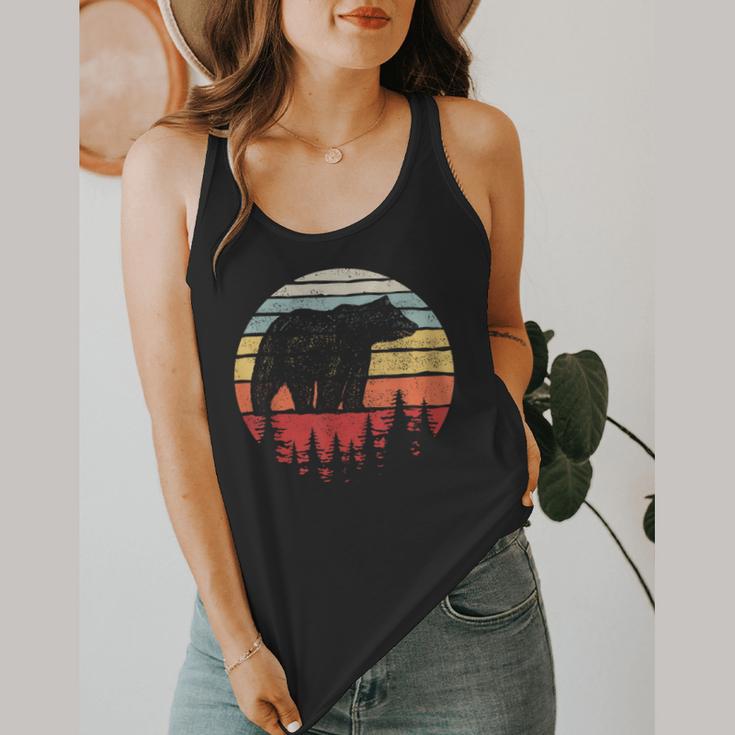Catch Some Rays Vintage Retro Grizzly Bear Flowy Tank, funny design