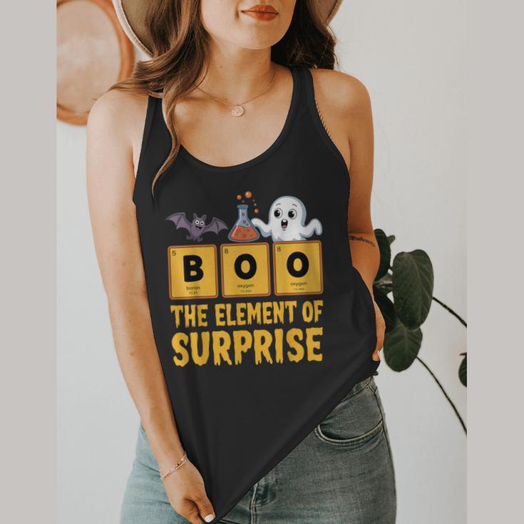 Chemistry Boo The Element Of Surprise Science Teacher Flowy Tank, funny design