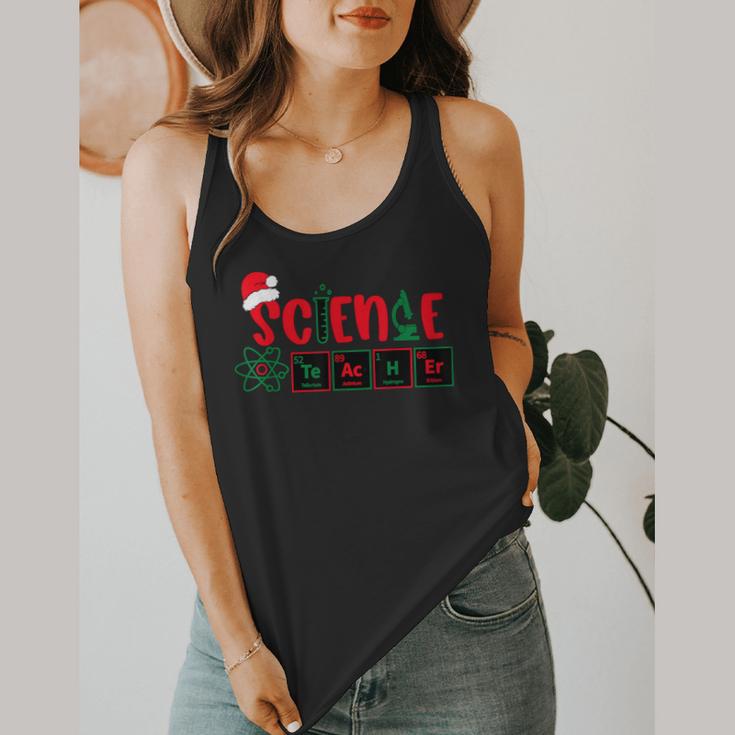 Christmas Science Teacher Santa Educator Chemical Elements Flowy Tank, funny design Christmas Science Teacher Santa Educator Chemical Elements Flowy Tank, funny design
