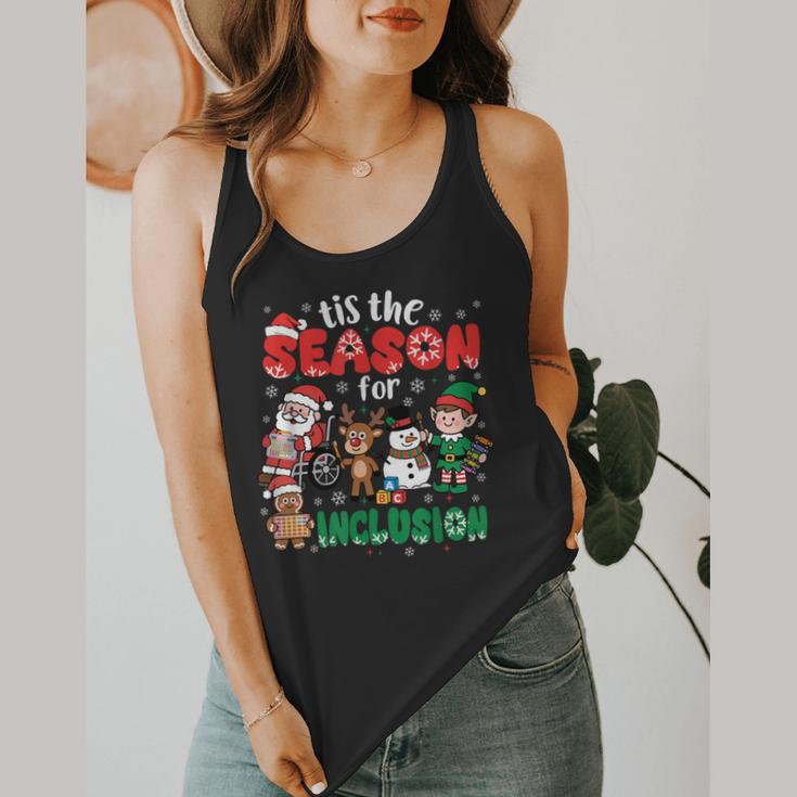 Christmas Sped Teacher Tis The Season For Inclusion Women Flowy Tank, funny design Christmas Sped Teacher Tis The Season For Inclusion Women Flowy Tank, funny design