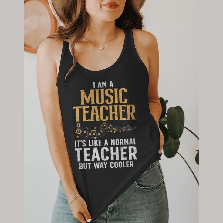 Cool Music Teacher Art For Men Women School Orchestra Coach Flowy Tank, funny design