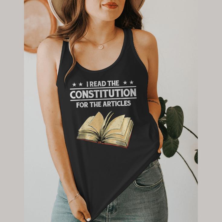 Cool History Teacher Read The Constitution For The Articles Flowy Tank, funny design Cool History Teacher Read The Constitution For The Articles Flowy Tank, funny design