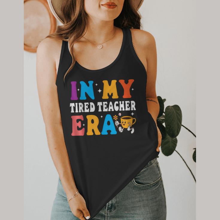 Cute Coffee Glass Face Happy Day In My Tired Teacher ERA For Men Women Flowy Tank, funny design