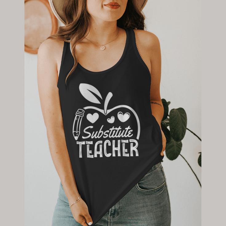 Cute Substitute Teacher Appreciation Men Women Flowy Tank, funny design Cute Substitute Teacher Appreciation Men Women Flowy Tank, funny design