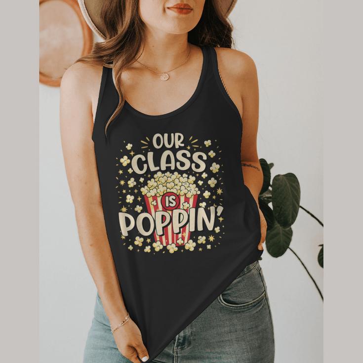 Cute Teacher Popcorn Day Flowy Tank, funny design Cute Teacher Popcorn Day Flowy Tank, funny design