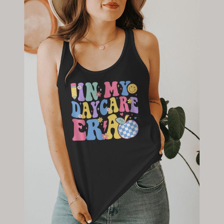 In My Daycare Era Groovy Teacher Daycare First Day Of School Flowy Tank, funny design