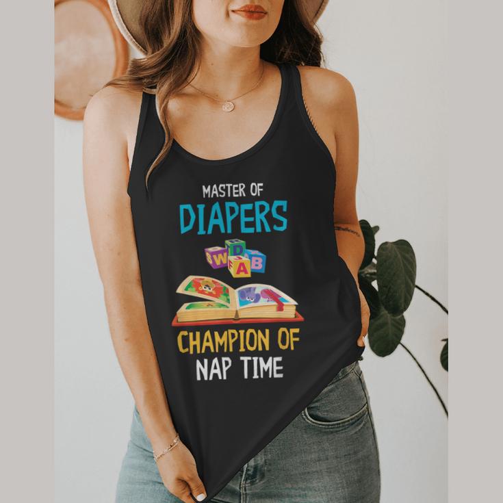 Daycare Provider Master Of Diapers Childcare Teacher Flowy Tank, funny design Daycare Provider Master Of Diapers Childcare Teacher Flowy Tank, funny design