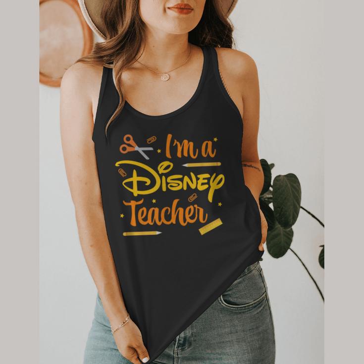 Disney Back To School I'm A Disney Teacher Crafty Logo Flowy Tank, funny design Disney Back To School I'm A Disney Teacher Crafty Logo Flowy Tank, funny design
