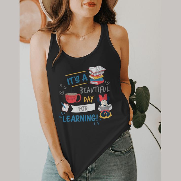Disney Minnie Mouse Beautiful Day For Learning Teacher's Day Flowy Tank, funny design Disney Minnie Mouse Beautiful Day For Learning Teacher's Day Flowy Tank, funny design