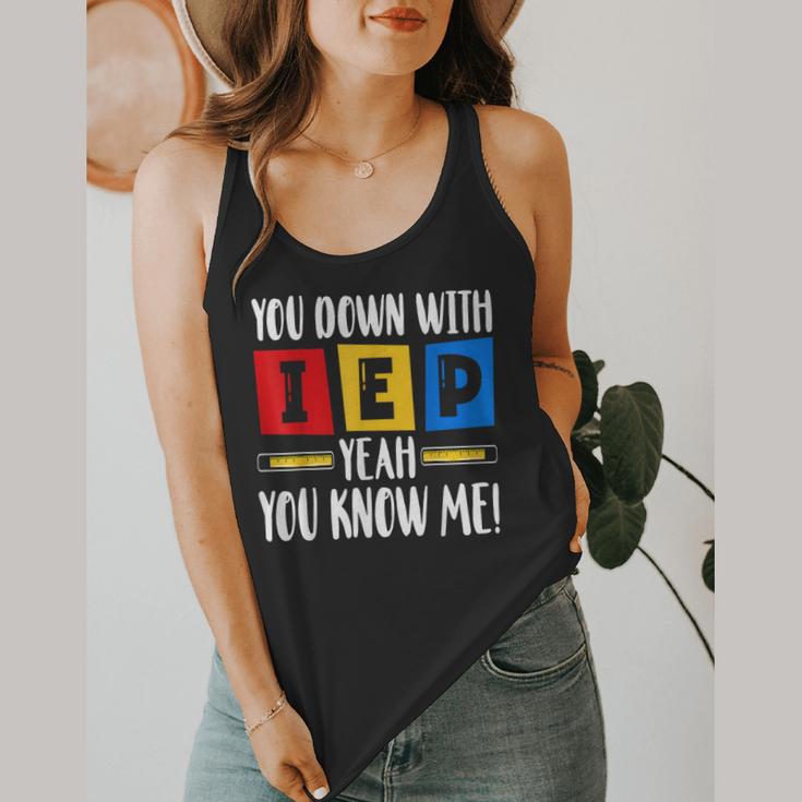 You Down With IEP Yeah You Know Me SPED Teacher Flowy Tank, funny design