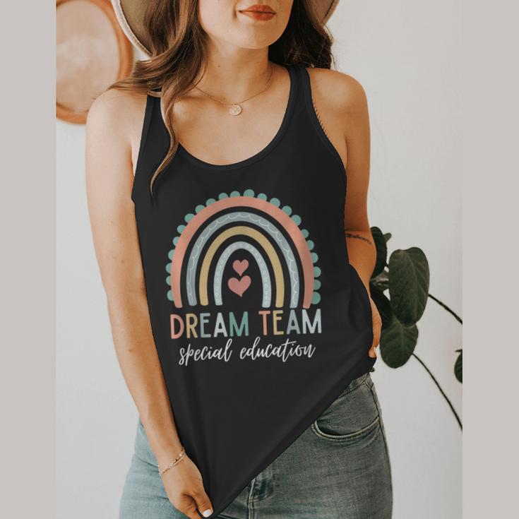 Dream Team Special Education Teacher ED SPED Squad Rainbow Flowy Tank, funny design Dream Team Special Education Teacher ED SPED Squad Rainbow Flowy Tank, funny design