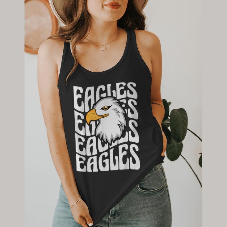 Eagles School Sports Fan Team Spirit Teacher Parent Student Flowy Tank, funny design