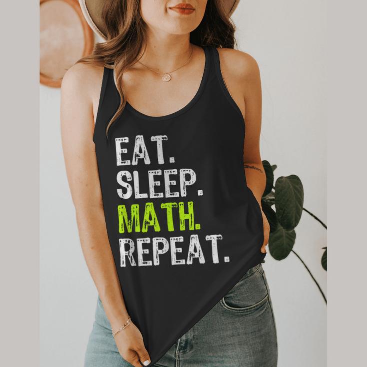 Eat Sleep Math Repeat Teacher Lover Flowy Tank, funny design Eat Sleep Math Repeat Teacher Lover Flowy Tank, funny design