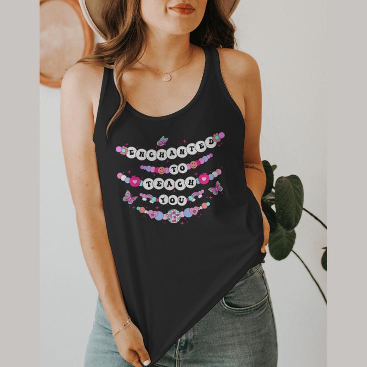 Enchanted To Teach You Bracelet Teacher Back To School Flowy Tank, funny design