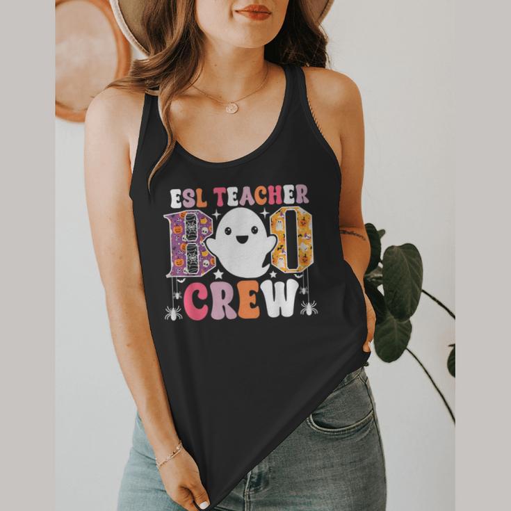 ESL Teacher Boo Crew Halloween Costume Flowy Tank, funny design