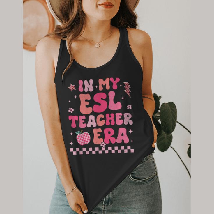 In My Esl Teacher Era Back To School ESL Teacher Groovy Flowy Tank, funny design In My Esl Teacher Era Back To School ESL Teacher Groovy Flowy Tank, funny design