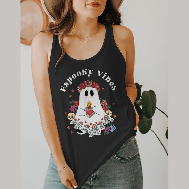 Espooky Vibes Maestra Halloween Spanish Mexican Teacher Flowy Tank, funny design Espooky Vibes Maestra Halloween Spanish Mexican Teacher Flowy Tank, funny design