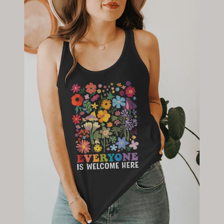 Everyone Is Welcome Here Tshirt Idaho Teacher Support Retro Flowy Tank, funny design Everyone Is Welcome Here Tshirt Idaho Teacher Support Retro Flowy Tank, funny design