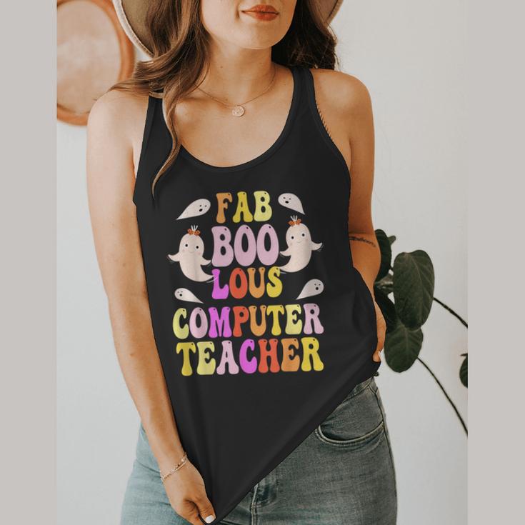 Faboolous COMPUTER TEACHER Costume This Is My Spooky Mom Dad Flowy Tank, funny design Faboolous COMPUTER TEACHER Costume This Is My Spooky Mom Dad Flowy Tank, funny design