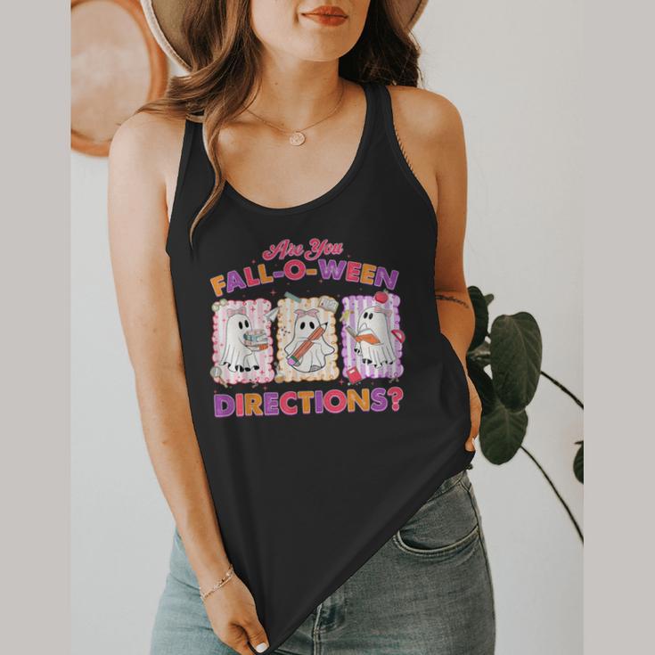 Are You Fall-O-Ween Directions Halloween Teacher Ghost Flowy Tank, funny design Are You Fall-O-Ween Directions Halloween Teacher Ghost Flowy Tank, funny design