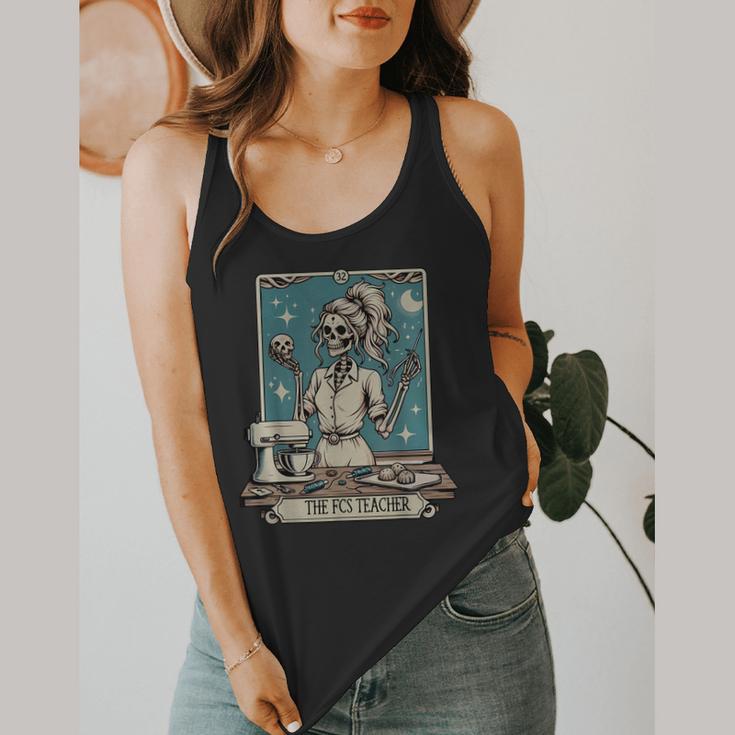 FCS Teacher Skeleton Halloween Family And Consumer Science Flowy Tank, funny design FCS Teacher Skeleton Halloween Family And Consumer Science Flowy Tank, funny design