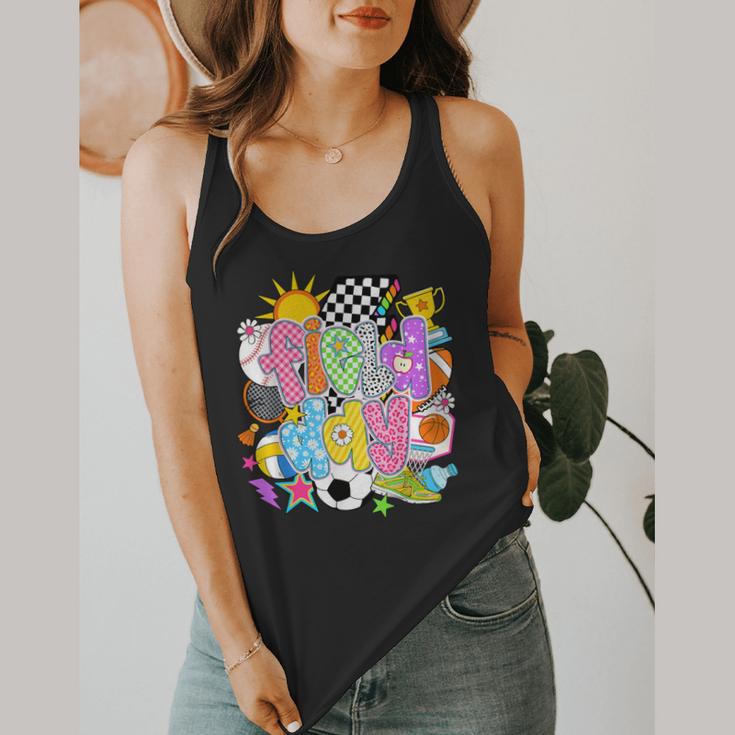Field Day Fun Day Let The Games Begin Field Trip Teacher Kid Flowy Tank, funny design