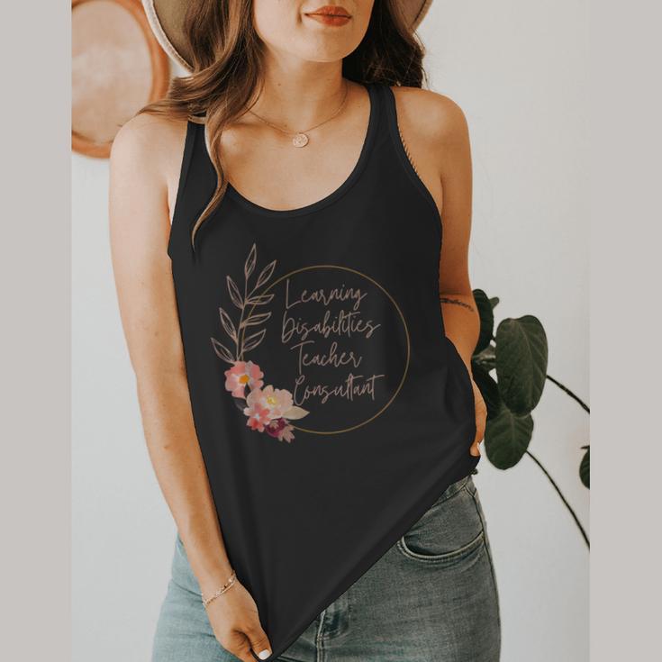 Floral Learning Disabilities Teacher Consultant SPED Teacher Flowy Tank, funny design Floral Learning Disabilities Teacher Consultant SPED Teacher Flowy Tank, funny design