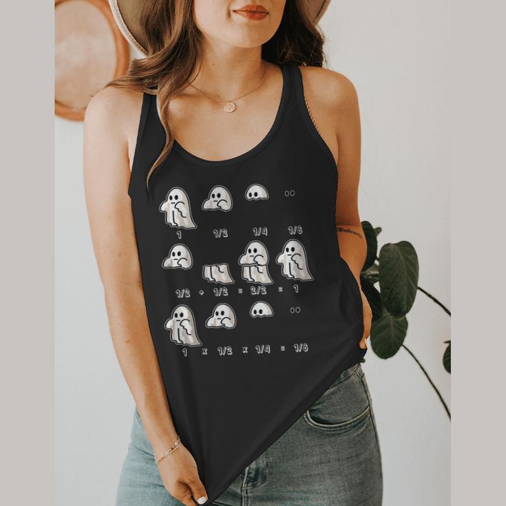 Fractions Math Teacher Ghost Math Halloween Humorous Flowy Tank, funny design Fractions Math Teacher Ghost Math Halloween Humorous Flowy Tank, funny design