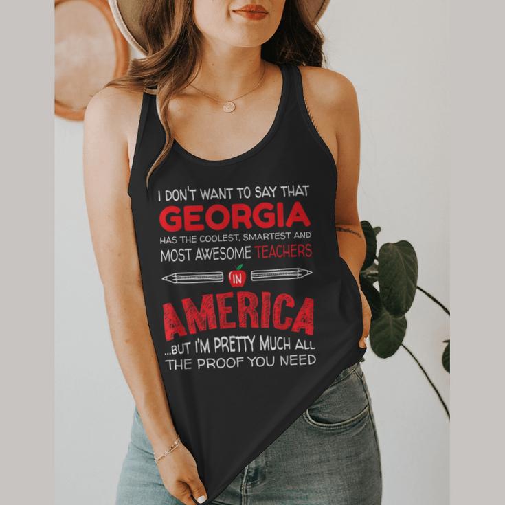 Georgia Teachers Classroom Tshirt Flowy Tank, funny design Georgia Teachers Classroom Tshirt Flowy Tank, funny design
