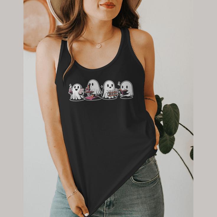 Ghost Science Teacher Chemistry Laboratory Halloween Flowy Tank, funny design Ghost Science Teacher Chemistry Laboratory Halloween Flowy Tank, funny design