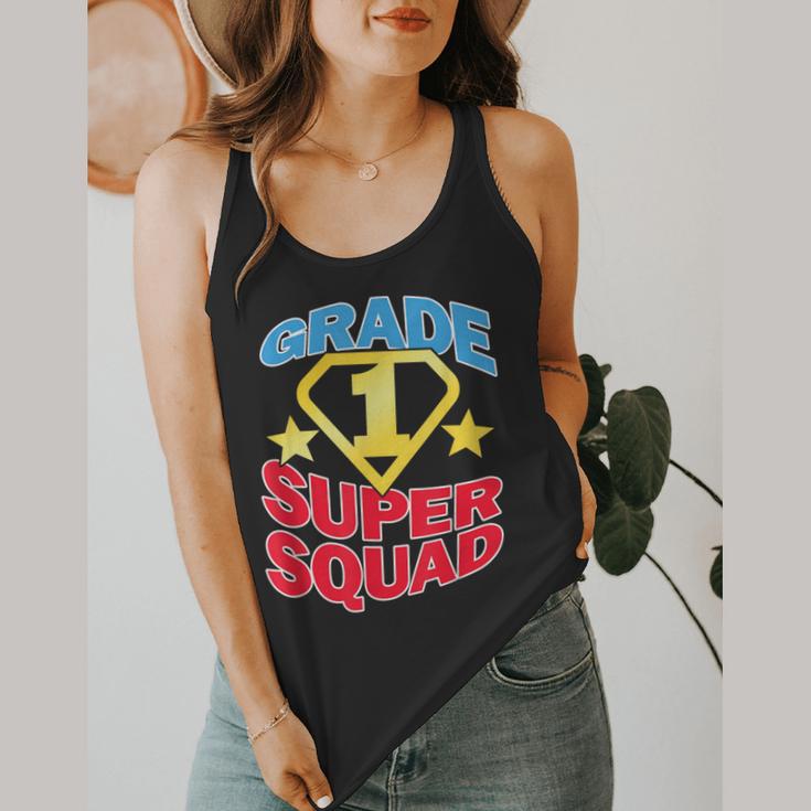 Grade 1 Super Squad Superhero Teacher Team Flowy Tank, funny design Grade 1 Super Squad Superhero Teacher Team Flowy Tank, funny design