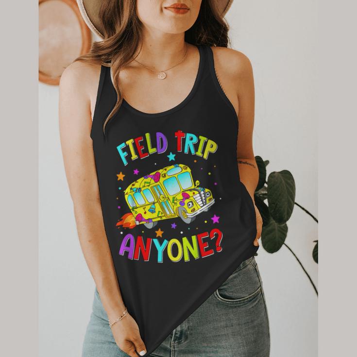 Groovy Field Trip Anyone Happy Field Day For Teachers Kids Flowy Tank, funny design Groovy Field Trip Anyone Happy Field Day For Teachers Kids Flowy Tank, funny design