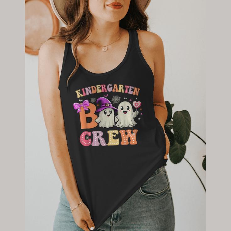 Groovy Kindergarten Boo Crew Kinder Halloween Teacher Kids Flowy Tank, funny design Groovy Kindergarten Boo Crew Kinder Halloween Teacher Kids Flowy Tank, funny design