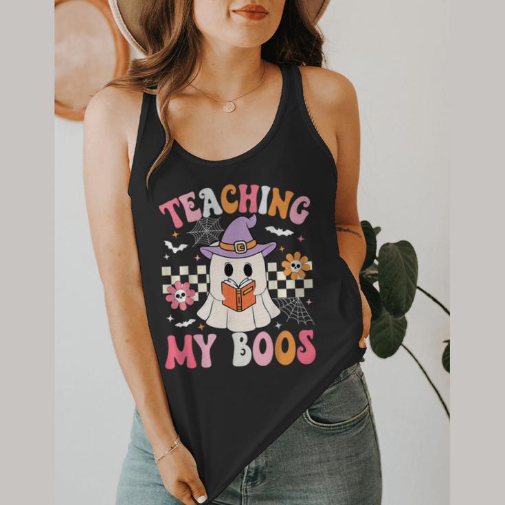 Groovy Teaching My Boos Teacher Ghost Halloween Teacher Flowy Tank, funny design