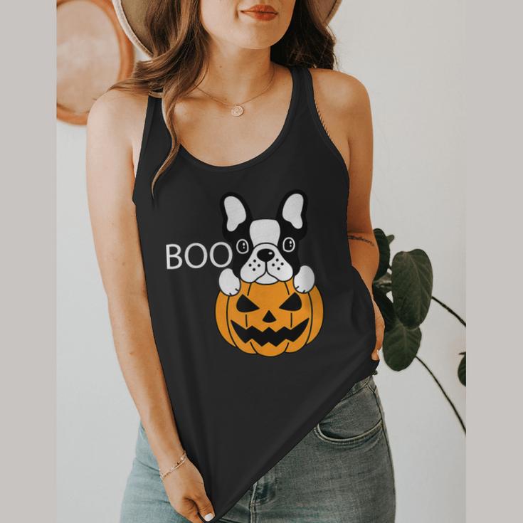 The Halloween Boston Terrier Flowy Tank, funny design