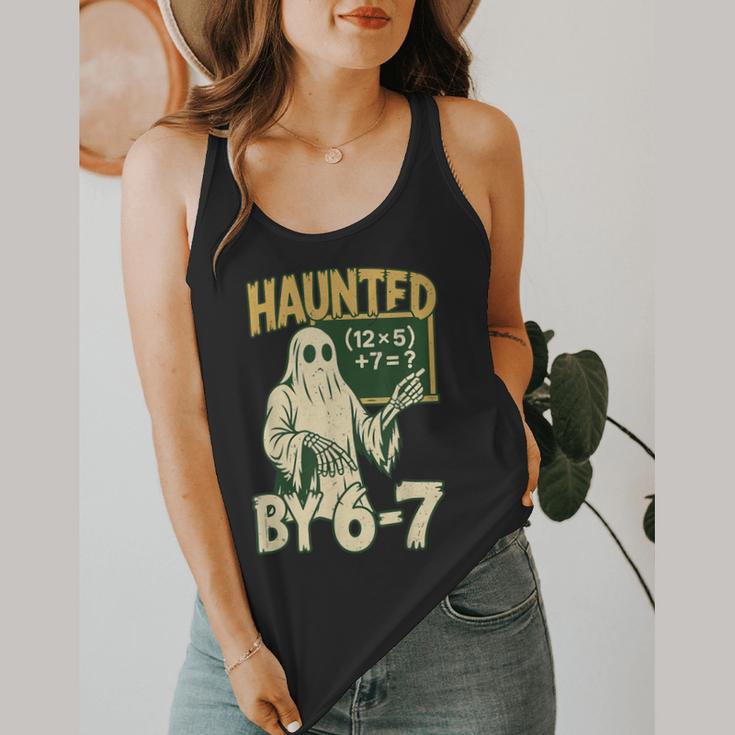 Halloween Costume Haunted By 67 Ghost Math Teacher Professor Flowy Tank, funny design Halloween Costume Haunted By 67 Ghost Math Teacher Professor Flowy Tank, funny design