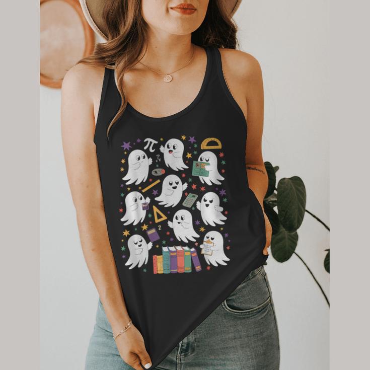 Halloween Math Teacher Ghost Math Teacher Spooky Halloween Flowy Tank, funny design Halloween Math Teacher Ghost Math Teacher Spooky Halloween Flowy Tank, funny design