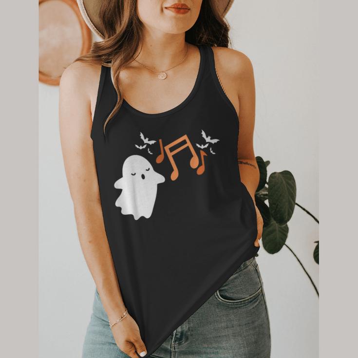Halloween Music Note Ghost Teacher Fall Musical Instrument Flowy Tank, funny design Halloween Music Note Ghost Teacher Fall Musical Instrument Flowy Tank, funny design