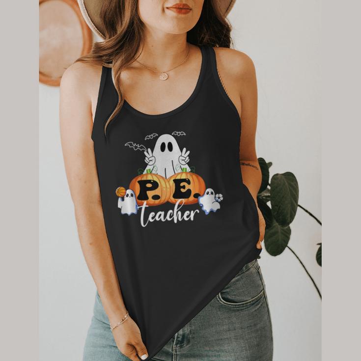 Halloween PE Teacher Ghosts Pumpkins Sports Lover Flowy Tank, funny design Halloween PE Teacher Ghosts Pumpkins Sports Lover Flowy Tank, funny design