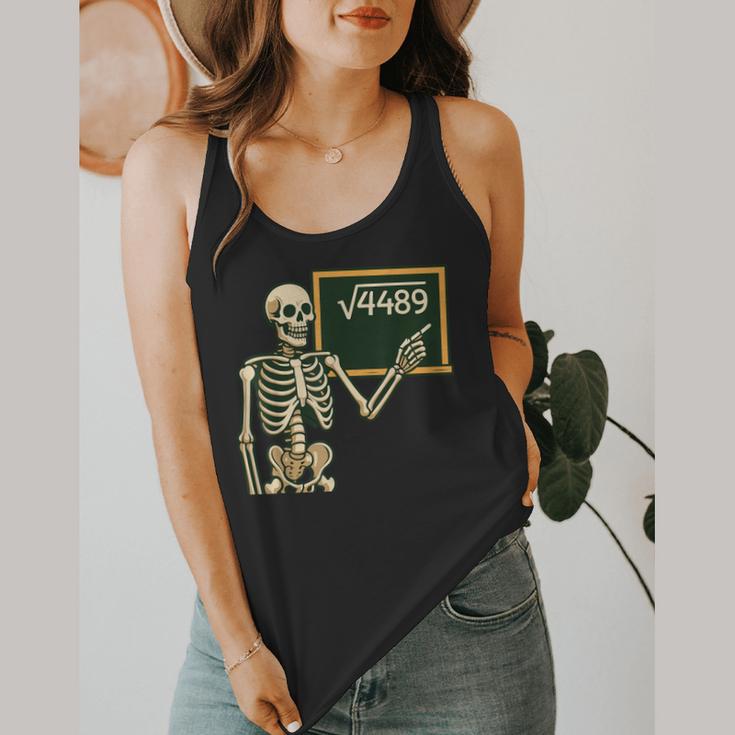 Halloween Skeleton 67 Meme Square Root 4489 Math Teacher Flowy Tank, funny design Halloween Skeleton 67 Meme Square Root 4489 Math Teacher Flowy Tank, funny design