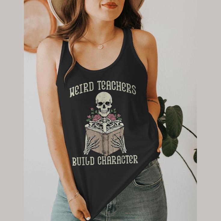 Halloween Weird Teachers Build Character Costume Men Women Flowy Tank, funny design Halloween Weird Teachers Build Character Costume Men Women Flowy Tank, funny design