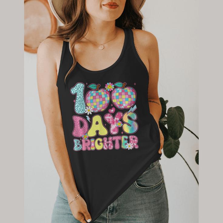 Happy 100th Day Of School 100 Days Brighter Teachers Kids Flowy Tank, funny design Happy 100th Day Of School 100 Days Brighter Teachers Kids Flowy Tank, funny design