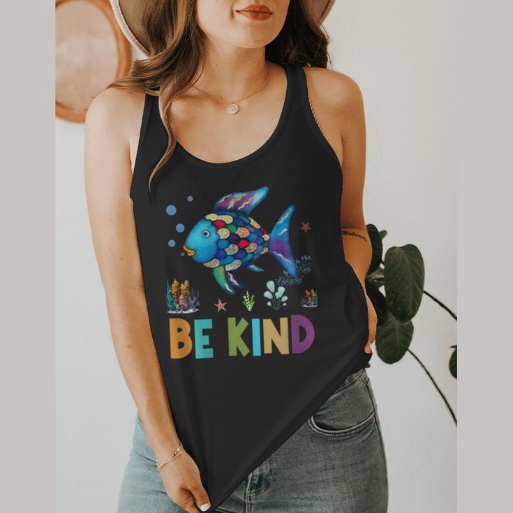 Happy First Day Of School Fish Rainbows Teacher Be Kind Flowy Tank, funny design Happy First Day Of School Fish Rainbows Teacher Be Kind Flowy Tank, funny design